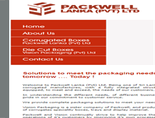 Tablet Screenshot of packwellanka.com
